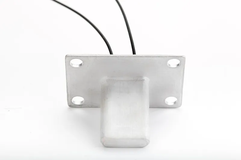 T-shaped heater housing — top view